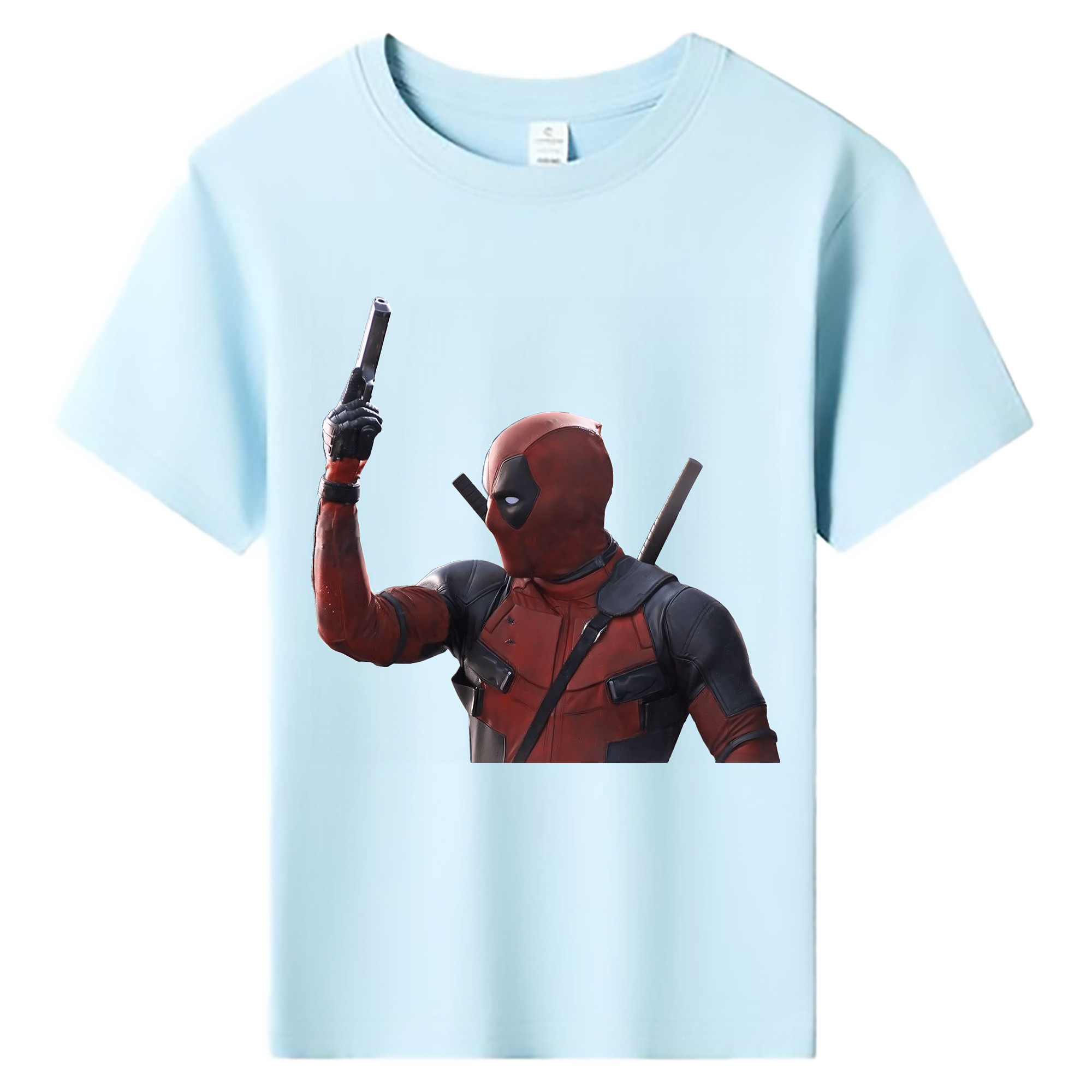 （画像用） Deadpool デッドプール 綿100％キッズTシャツ（フロントプリント）